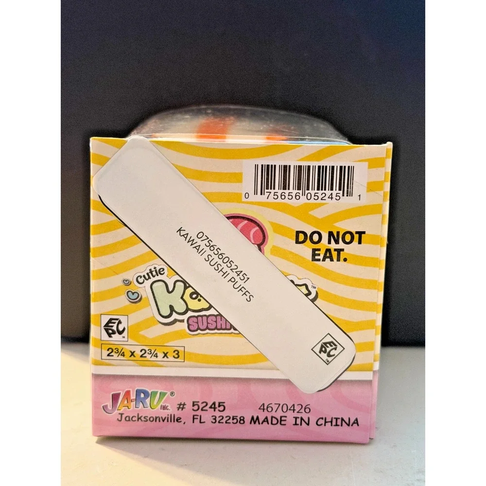 New Ja-Ru Kawaii Cutie Sushi Puff Squishy Toys Sensory Stress Relief Puffs
